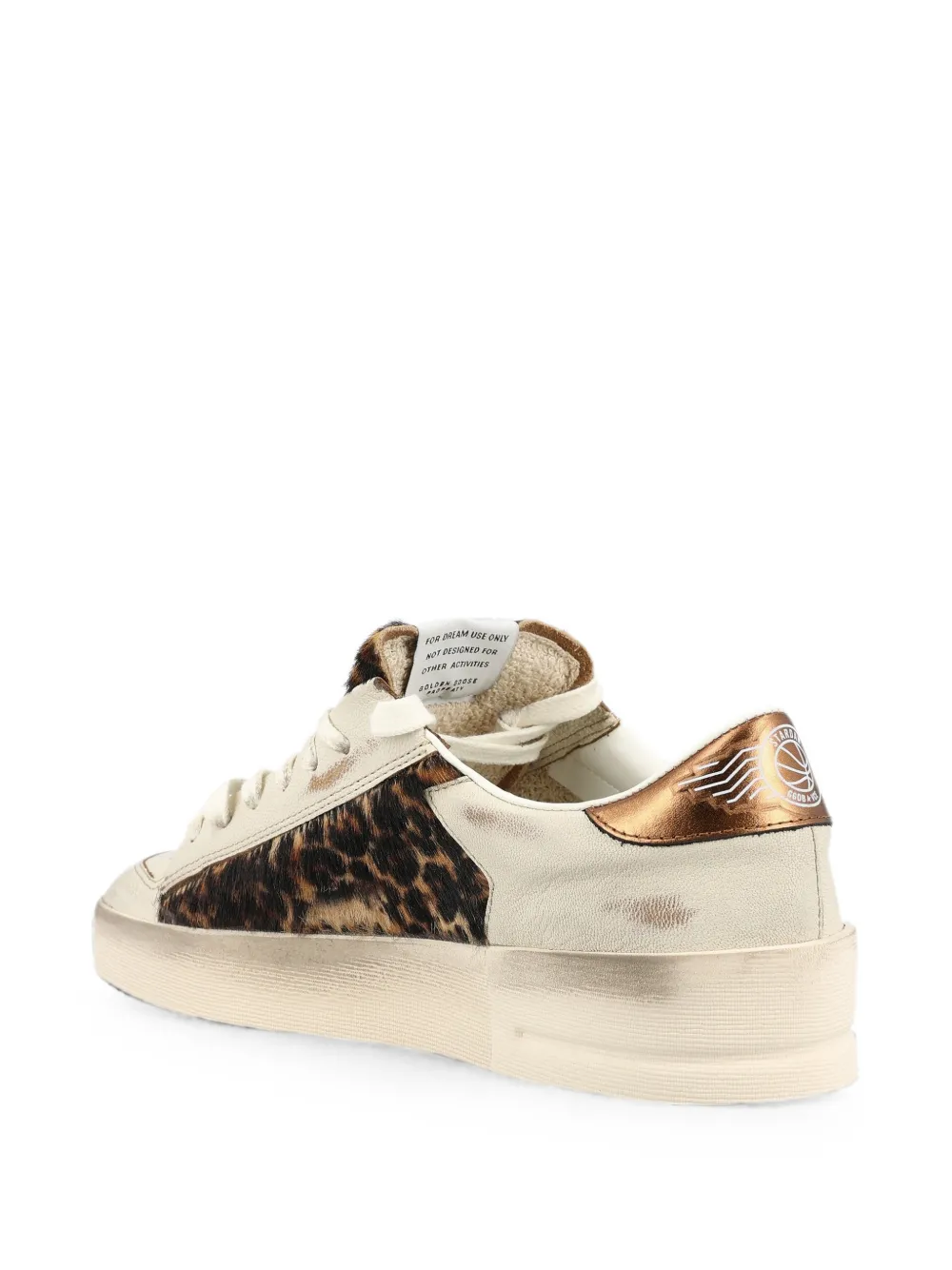 Golden Goose Stardan leopard-print sneakers Beige