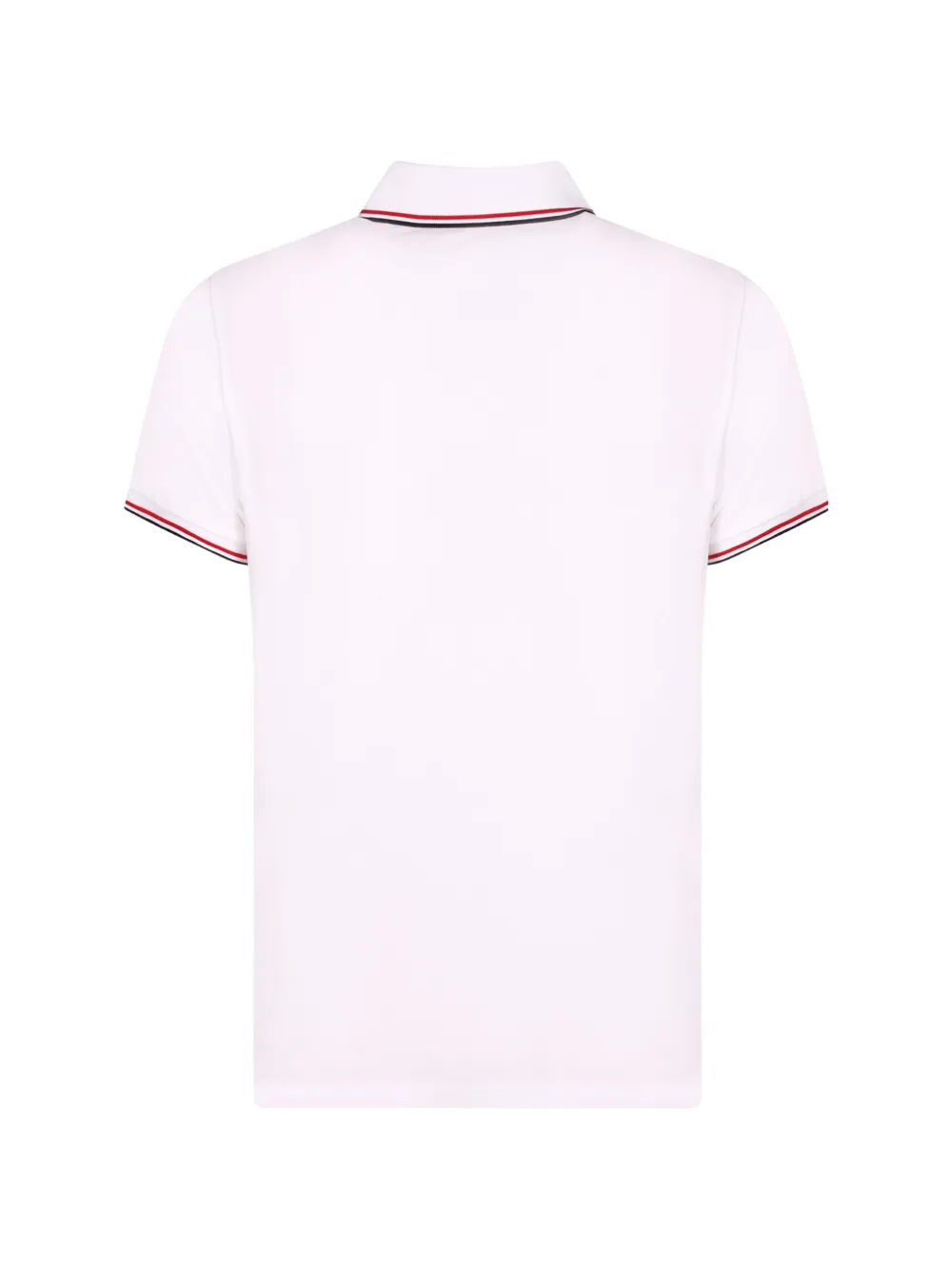 Moncler Piqué poloshirt met logo-patch Wit
