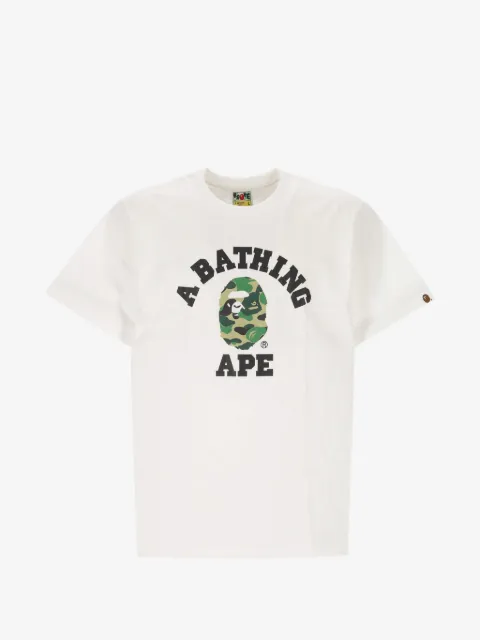 A BATHING APE® logo-print cotton T-shirt