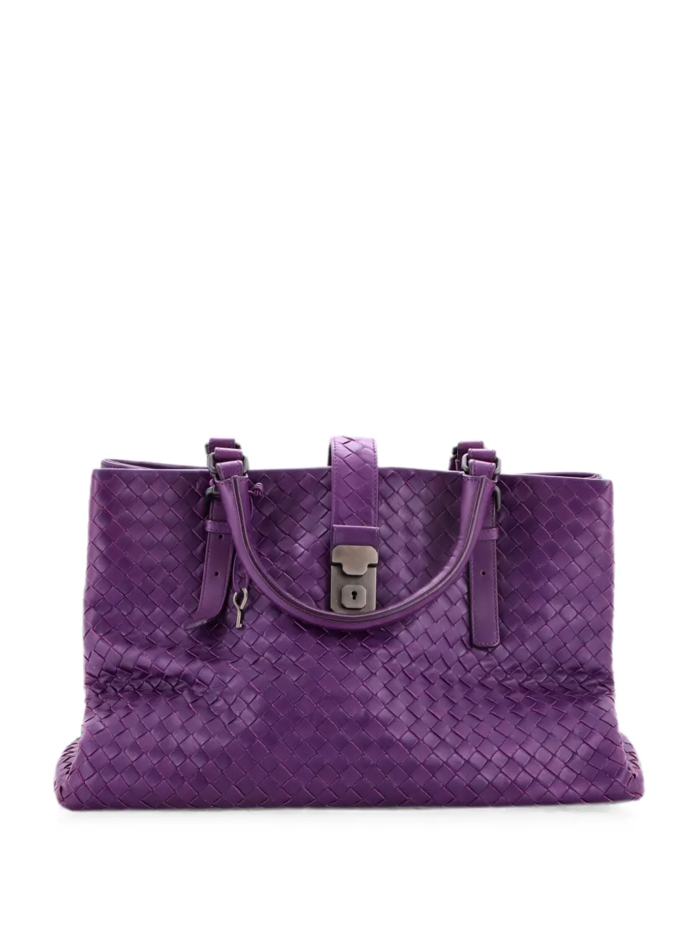 Bottega Veneta Pre-Owned Roma Bag Intrecciato Nappa Medium tote bag - Purple