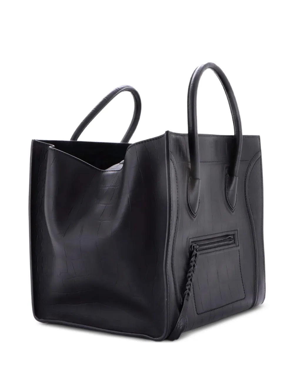 Celine Pre-Owned ファントム クロコエンボスレザー ミディアム