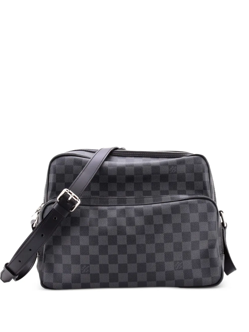 Louis Vuitton Pre-Owned Leoh Kuriertasche aus Damier Graphite - Schwarz
