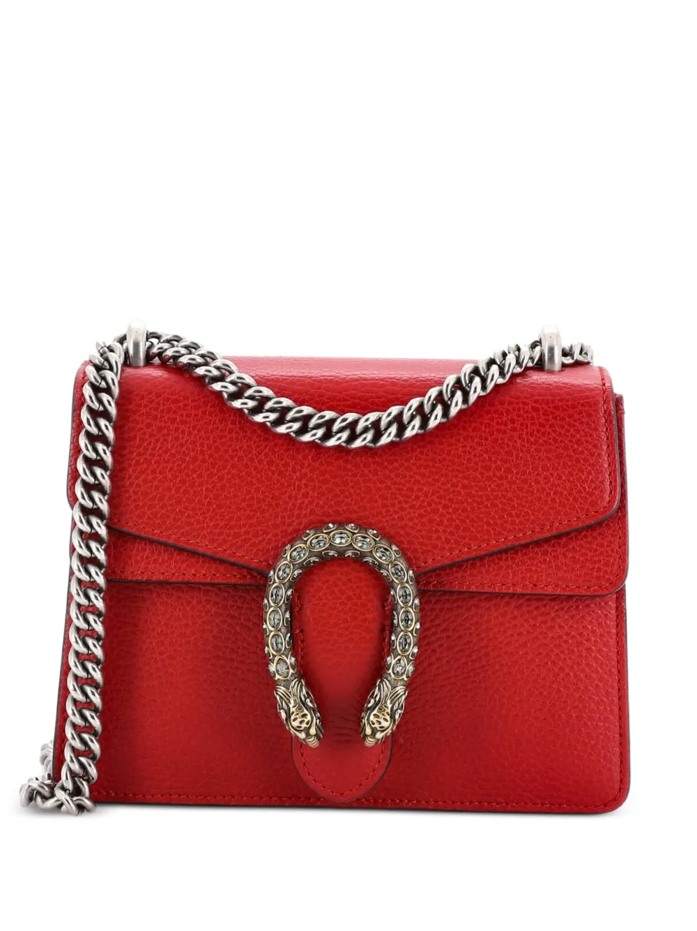 Gucci Pre-Owned Borsa a tracolla Dionysus mini in pelle - Rosso