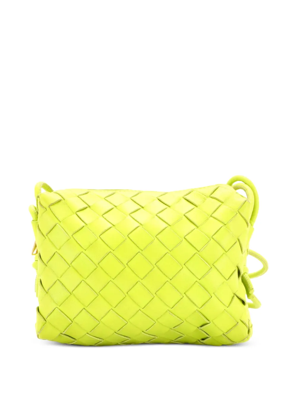 Bottega Veneta Pre-Owned Borsa a tracolla Loop mini in nappa con design Intrecciato - Verde