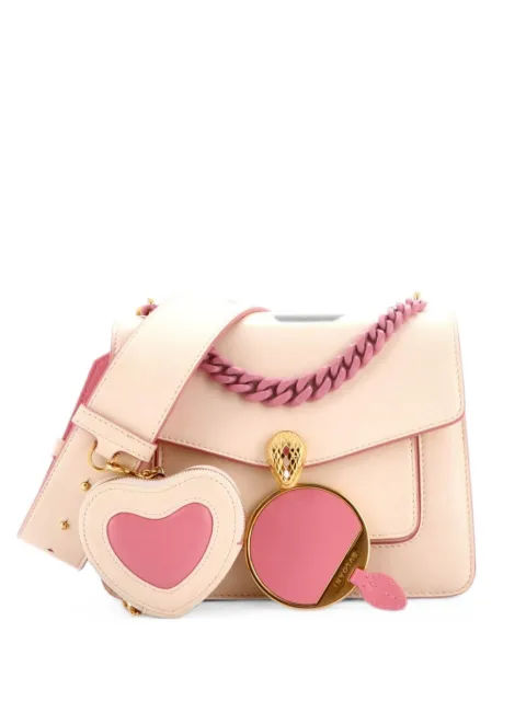 Bvlgari Pre-Owned Serpenti Forever Maxi Chain Heart Pouch Leather Small crossbody bag