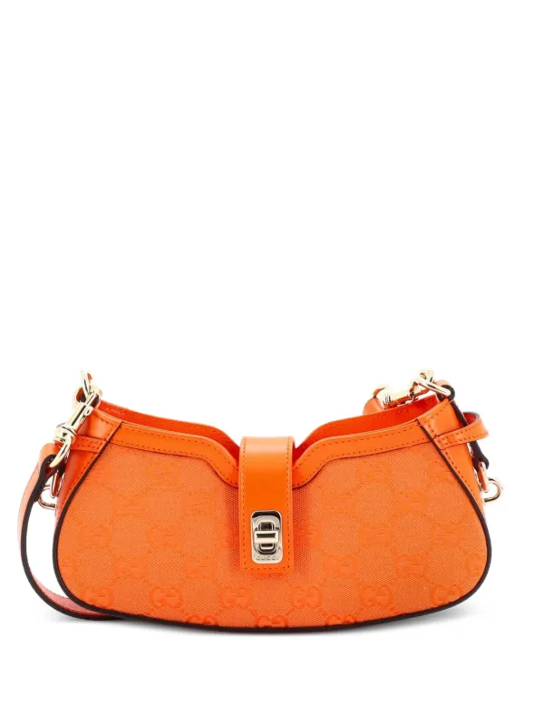 Gucci Pre-Owned ムーン サイド GGキャンバス ミニ ショルダーバッグ
