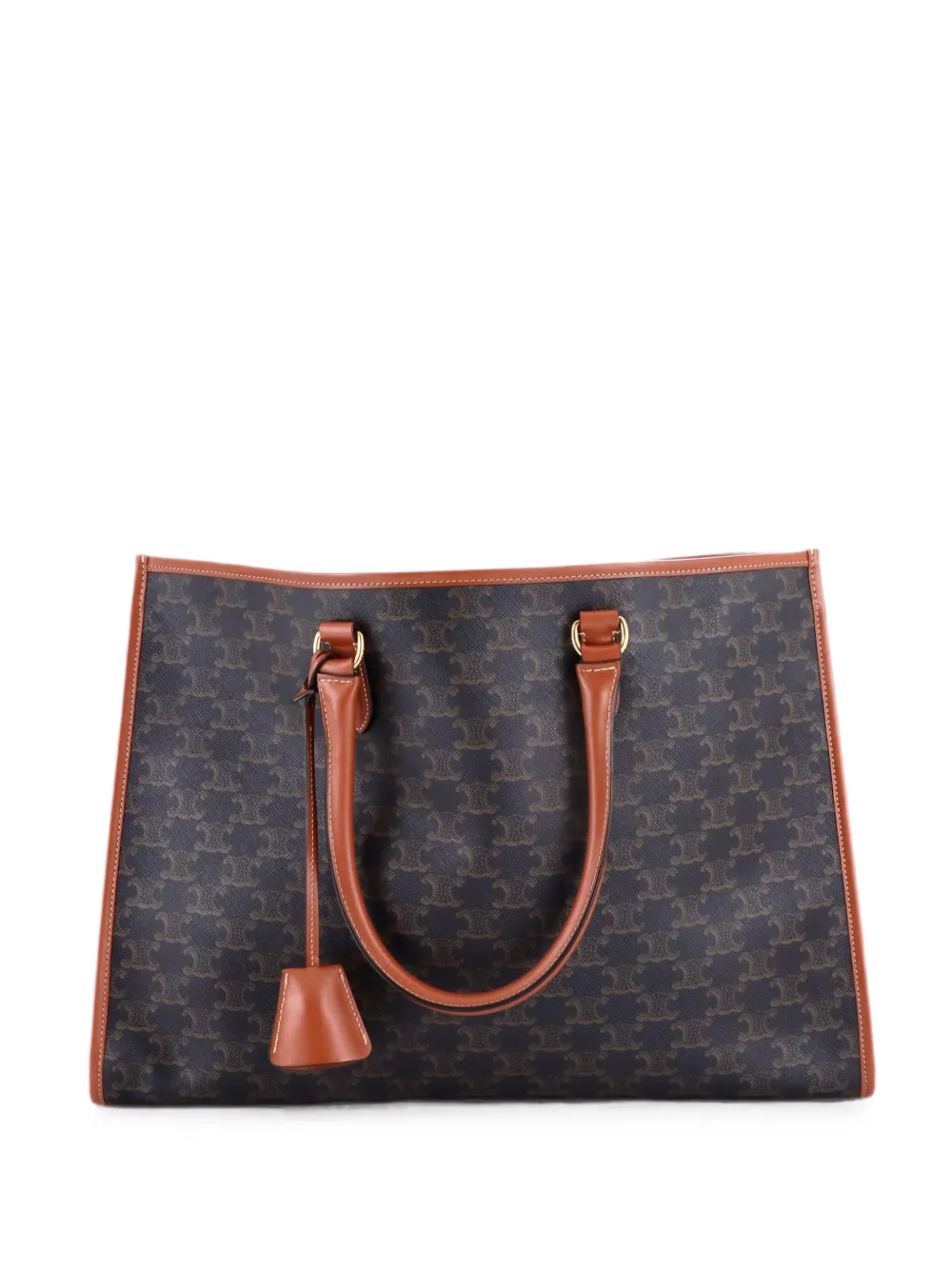 Celine Pre-Owned Horizontal Cabas Triomphe Coated Canvas tote bag - Brown