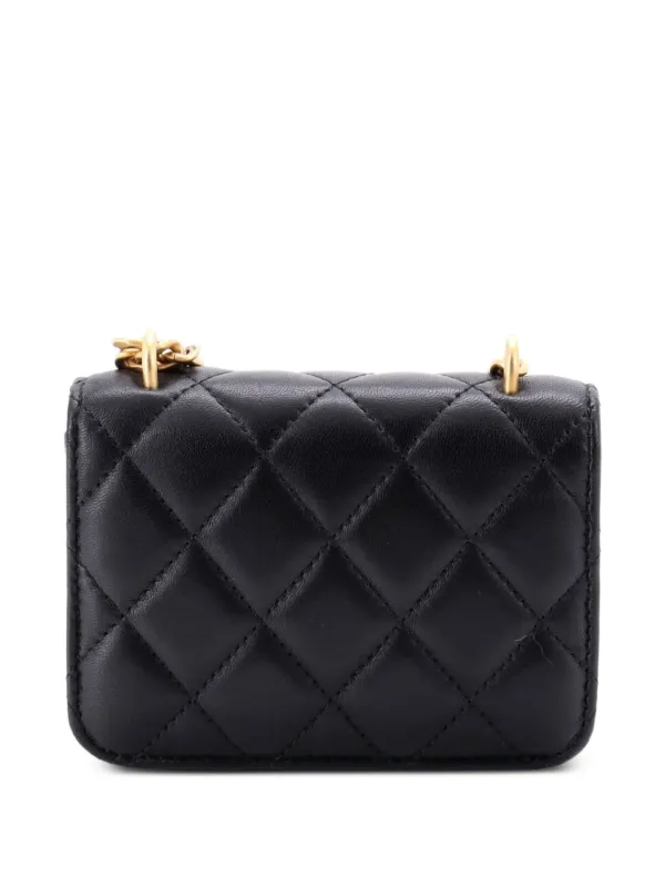 CHANEL Pre-Owned Sweet Camellia Flap Clutch With Chain Quilted