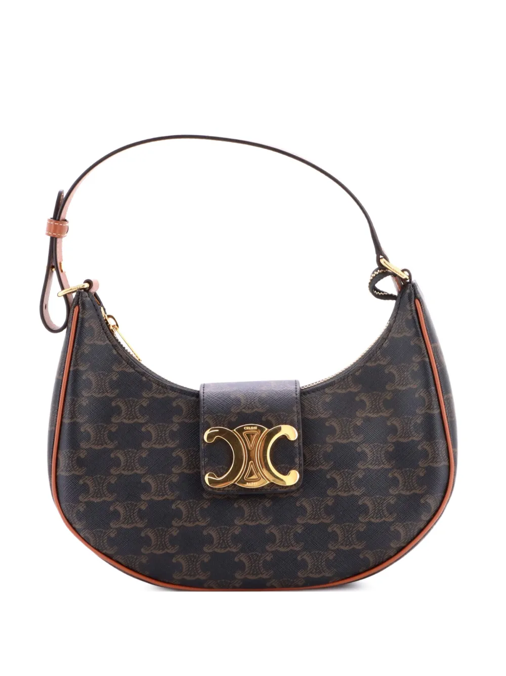 Celine Pre-Owned Borsa a spalla Ava Triomphe in tela cerata Triomphe - Marrone