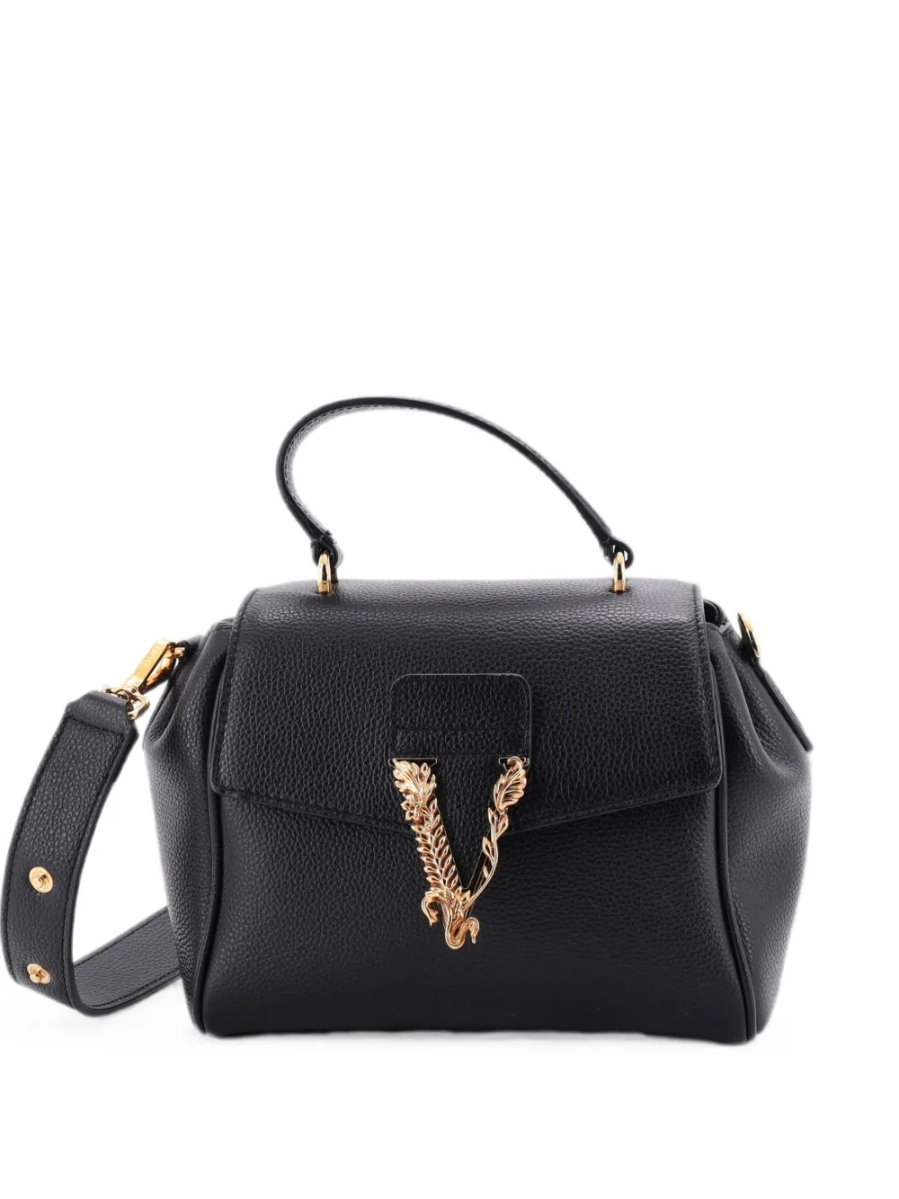 Versace Pre-Owned Borsa a spalla Virtus piccola in pelle - Nero