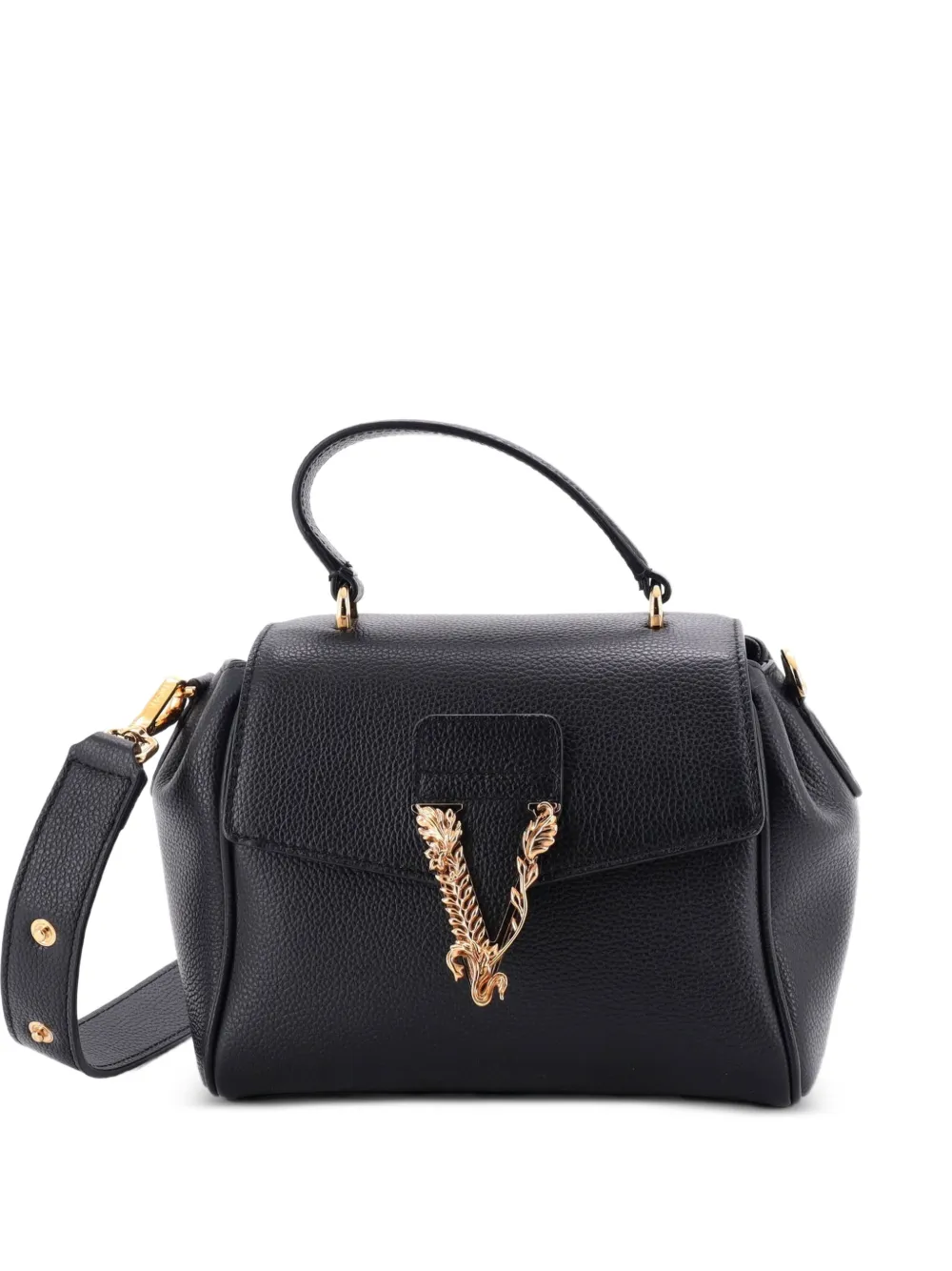 Versace Pre-Owned Borsa a spalla Virtus piccola in pelle - Nero
