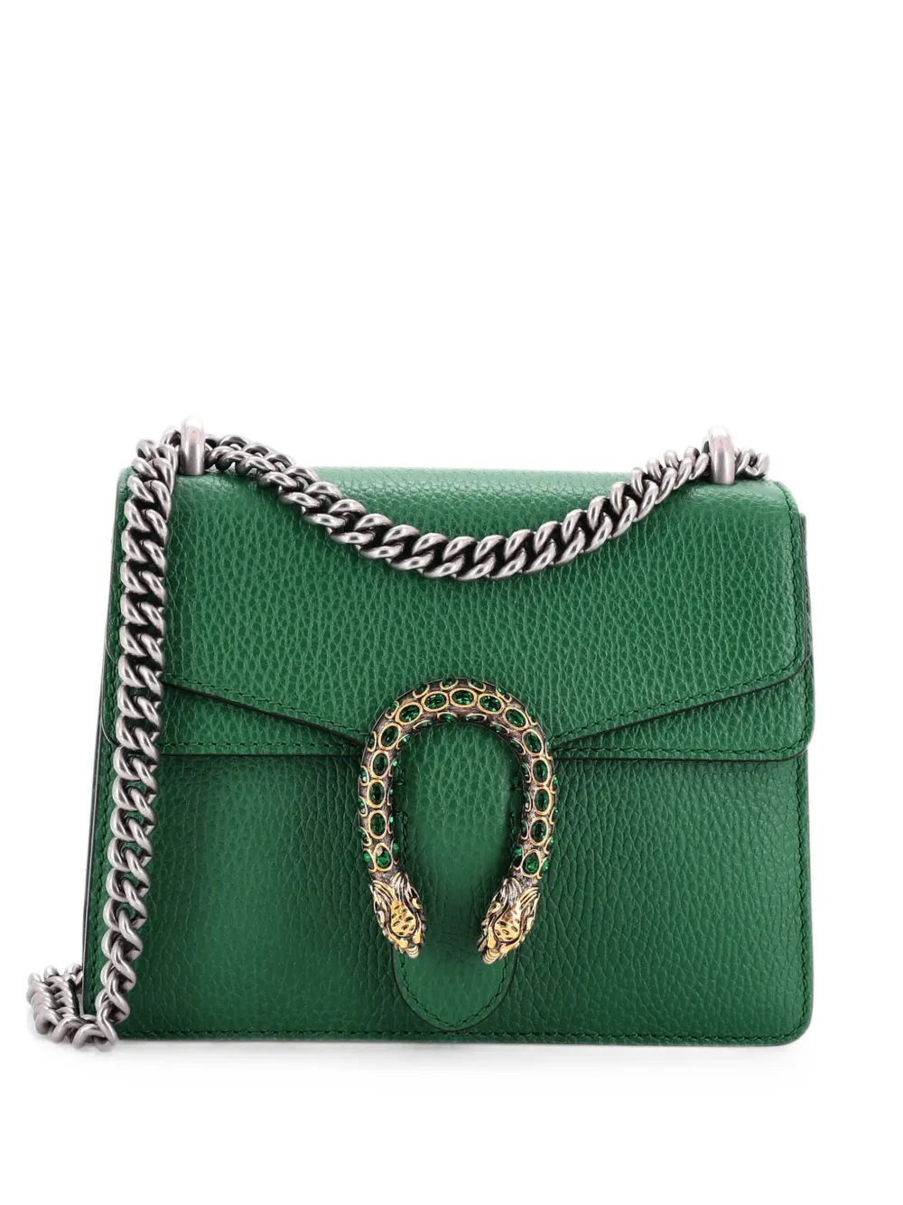Gucci Pre-Owned Borsa a tracolla Dionysus mini in pelle - Verde