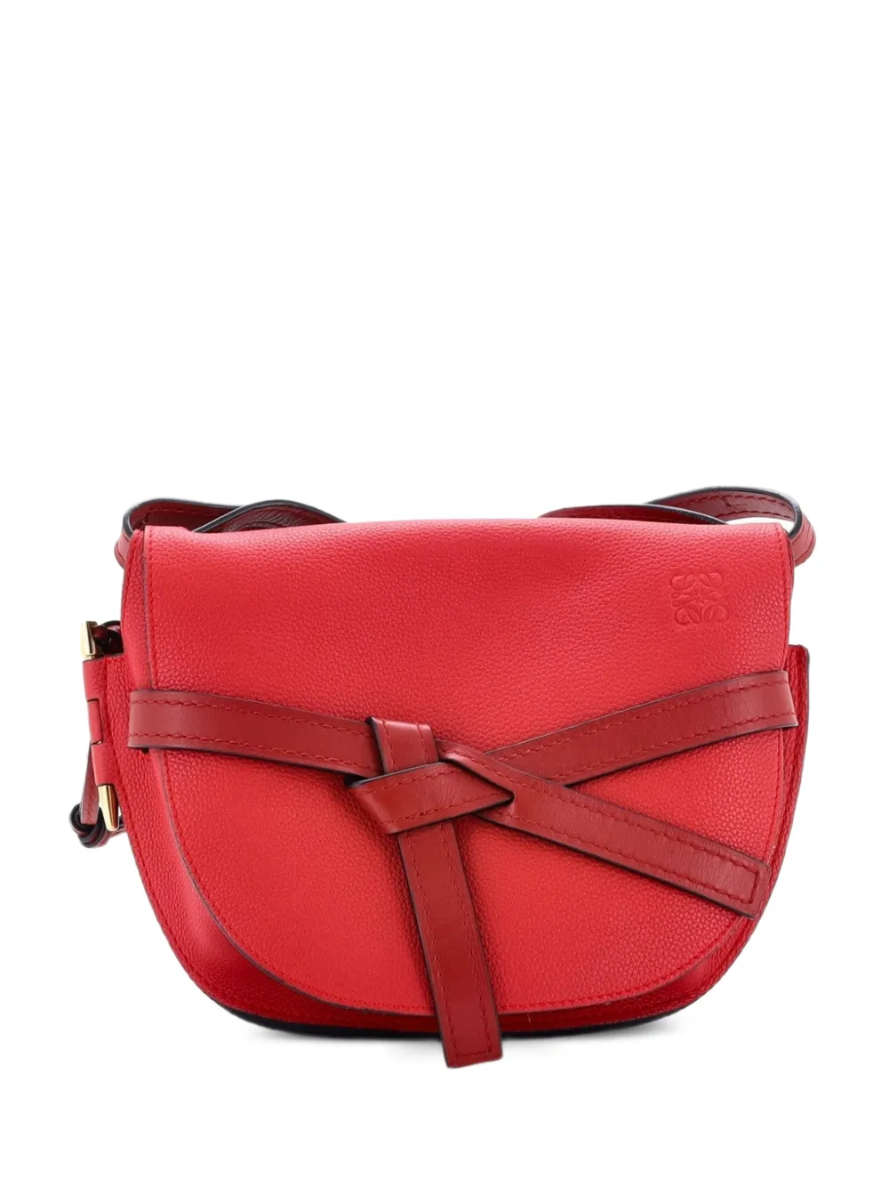 Loewe Pre-Owned Borsa a spalla Gate piccola in pelle con tracolla - Rosso