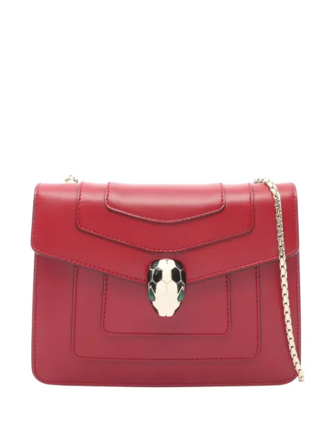 Bvlgari Pre-Owned 2010-2026 Small Leather Square Serpenti Forever Chain crossbody bag