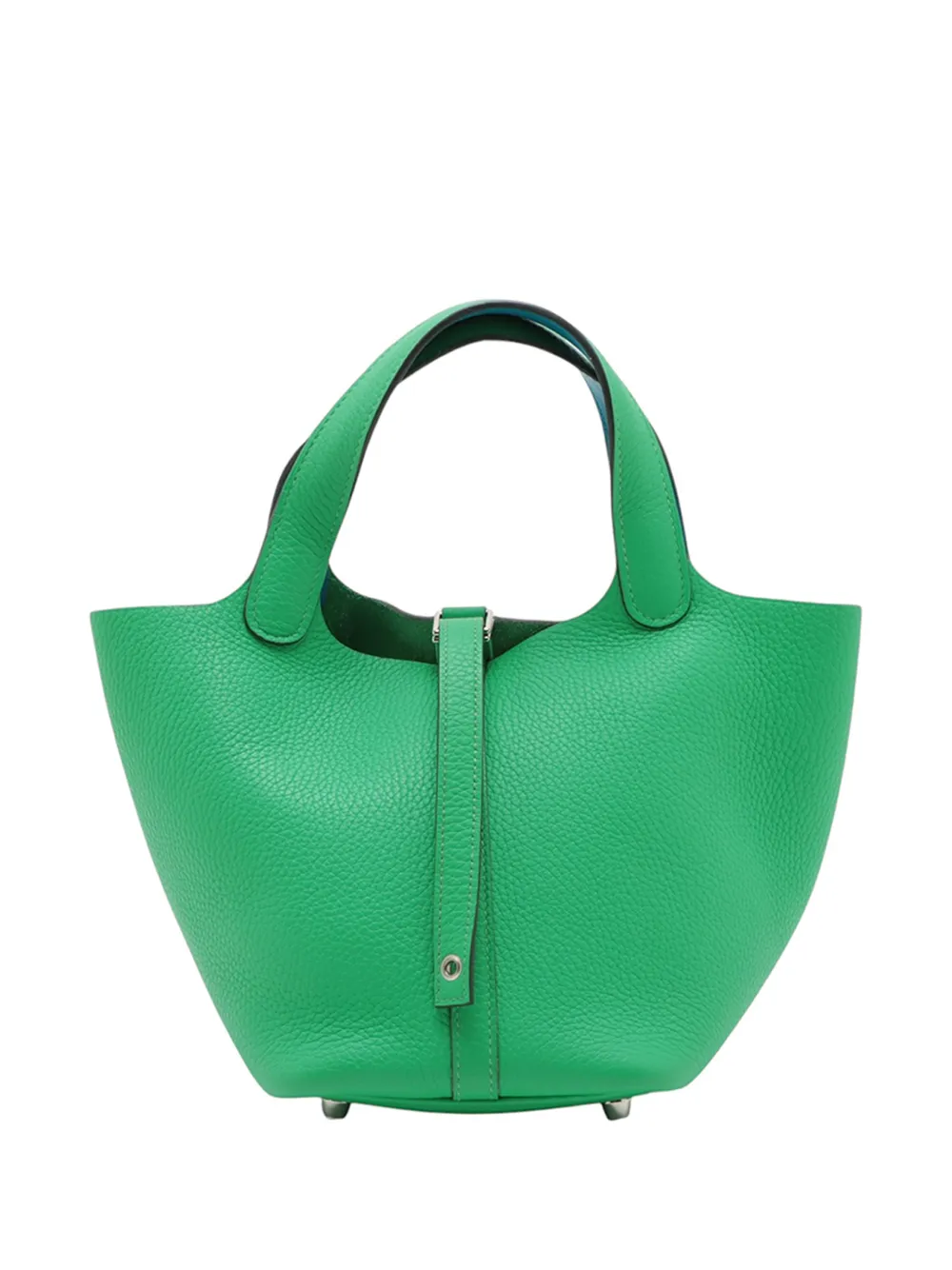 Hermès Pre-Owned Borsa a mano Lock 18 Eclat in pelle Clemence e Swift 2010-2026 - Verde