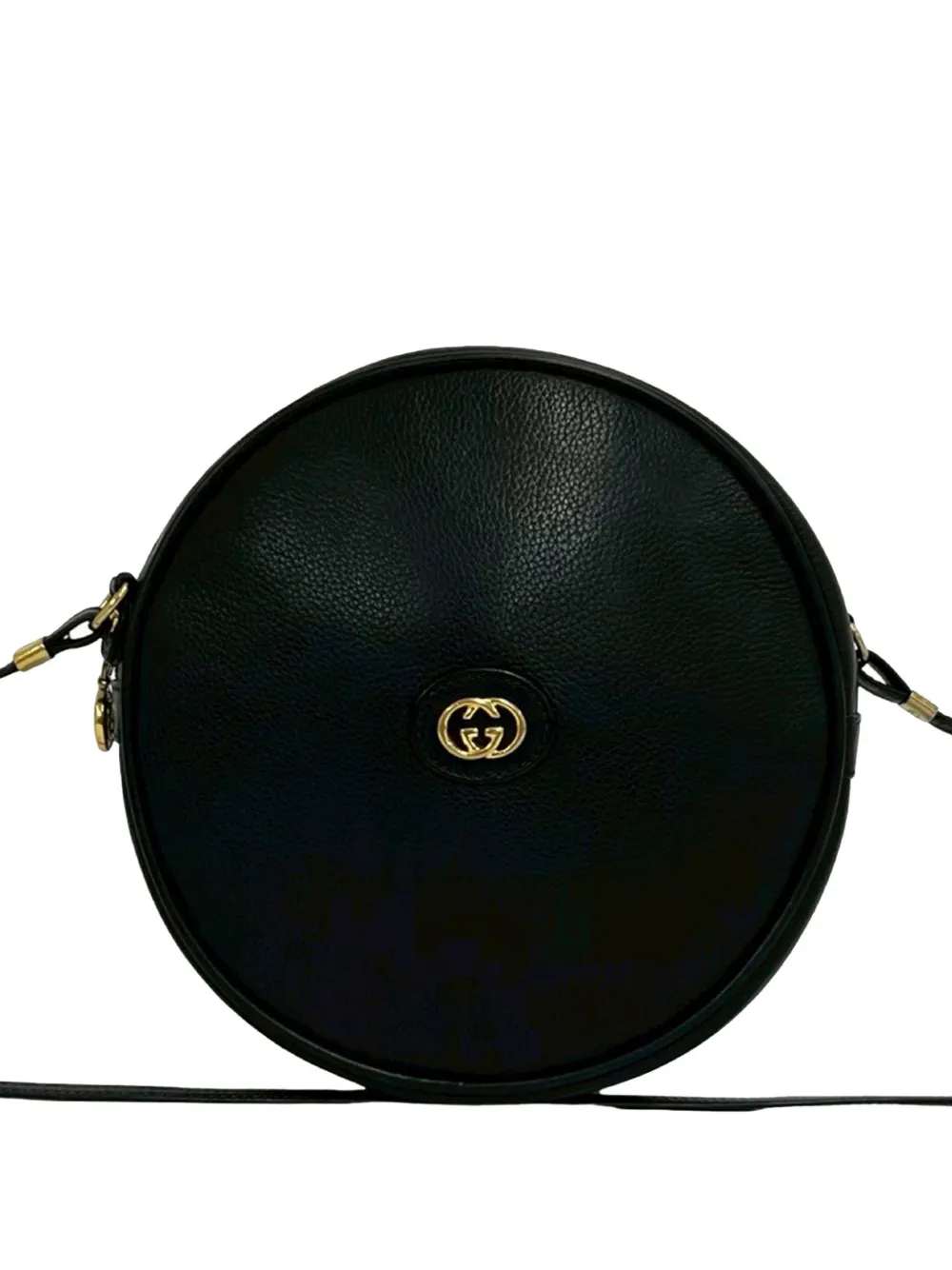 Gucci Pre-Owned Borsa a tracolla GG in pelle di vitello con battente XX secolo - Nero