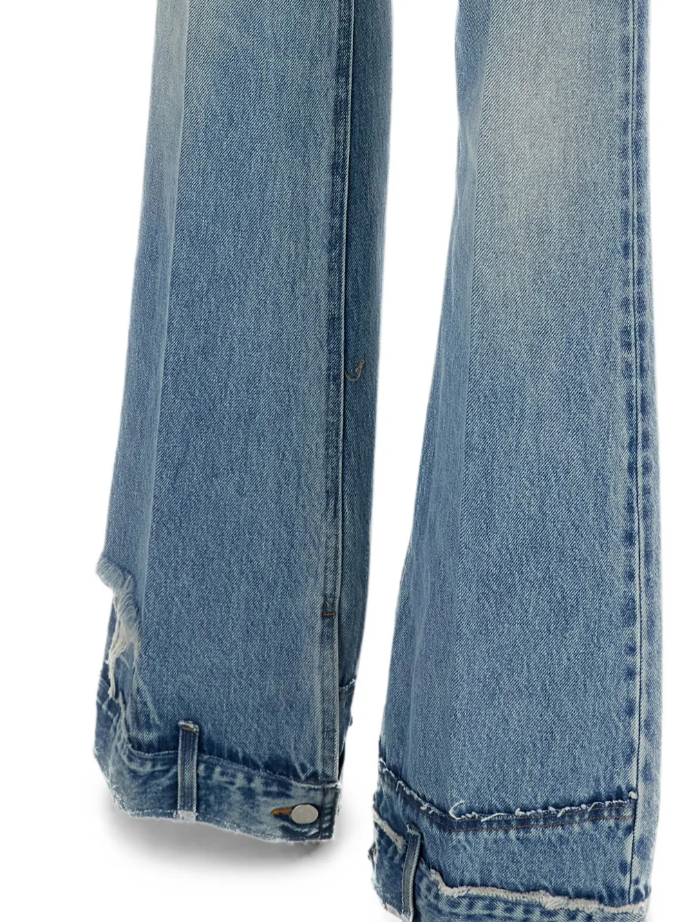 Haikure Flora faded straight-leg jeans Blauw