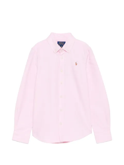 POLO RALPH LAUREN KIDS embroidered-logo button-down shirt