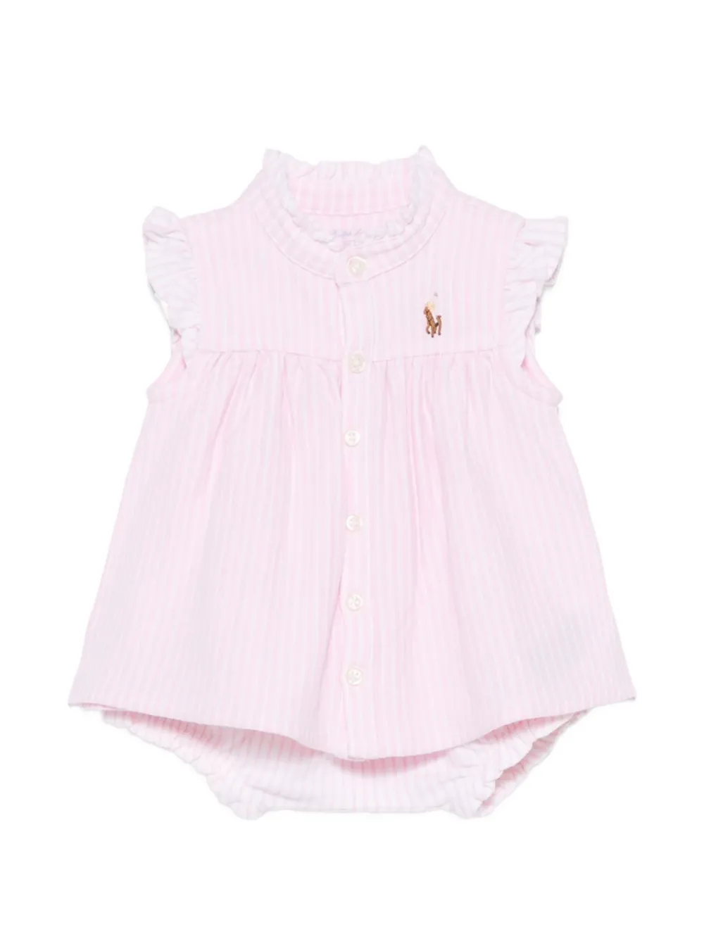 POLO RALPH LAUREN KIDS Set abito e pantaloncini Polo Pony - Rosa