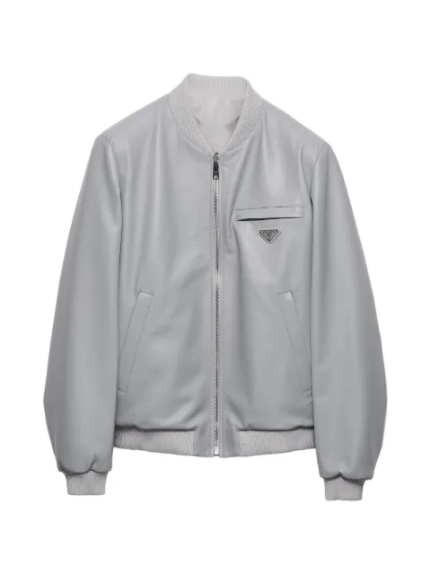 Prada nappa leather bomber jacket