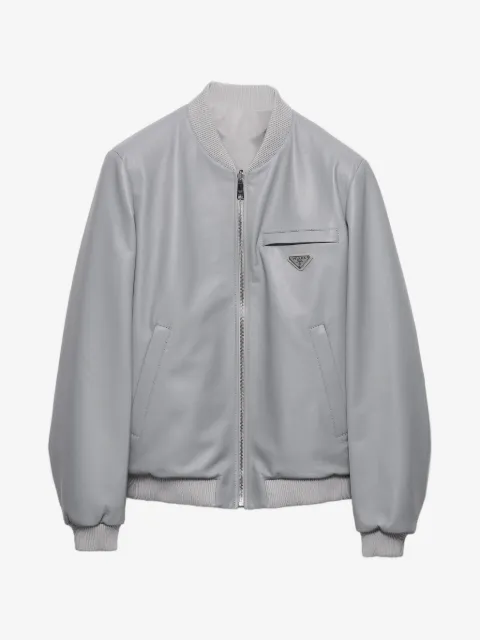 Prada nappa leather bomber jacket
