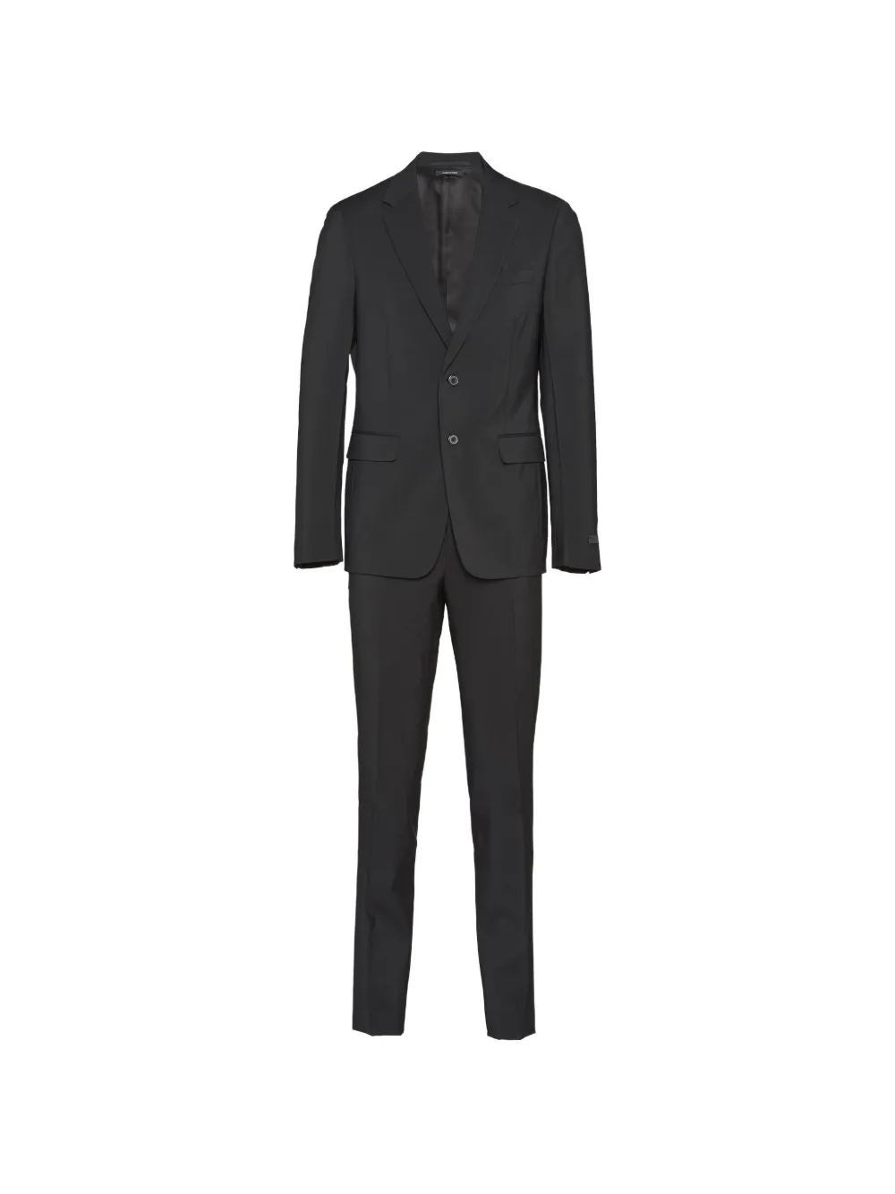 Prada Completo monopetto in lana e mohair - Nero