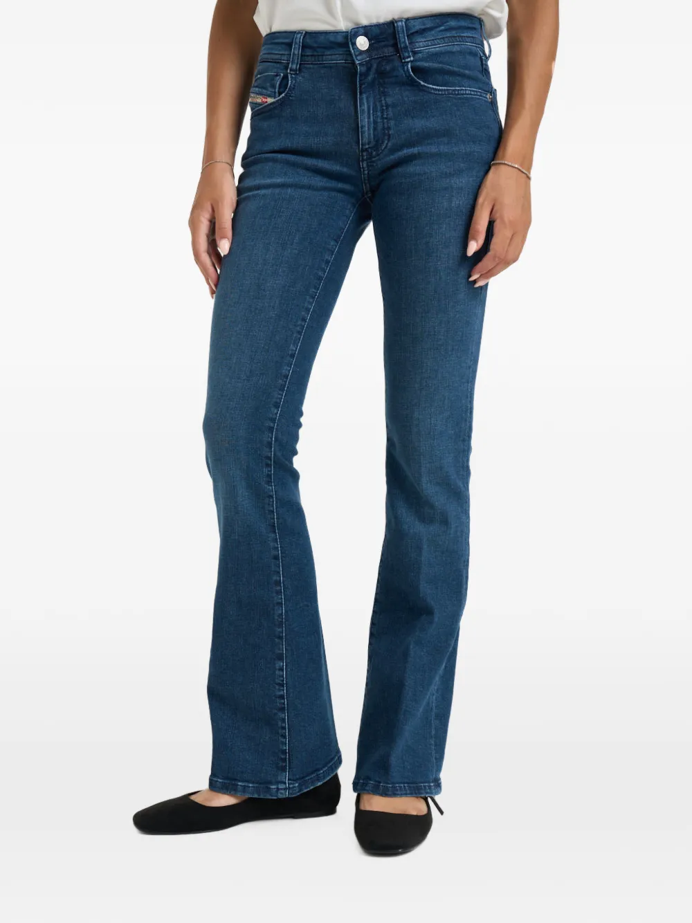Diesel five-pockets flared jeans - Blu