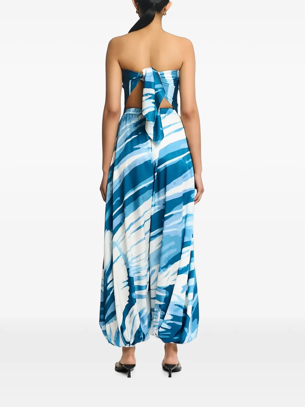 DIARRABLU Genie broek met ballonpijpen en grafische prints Blauw