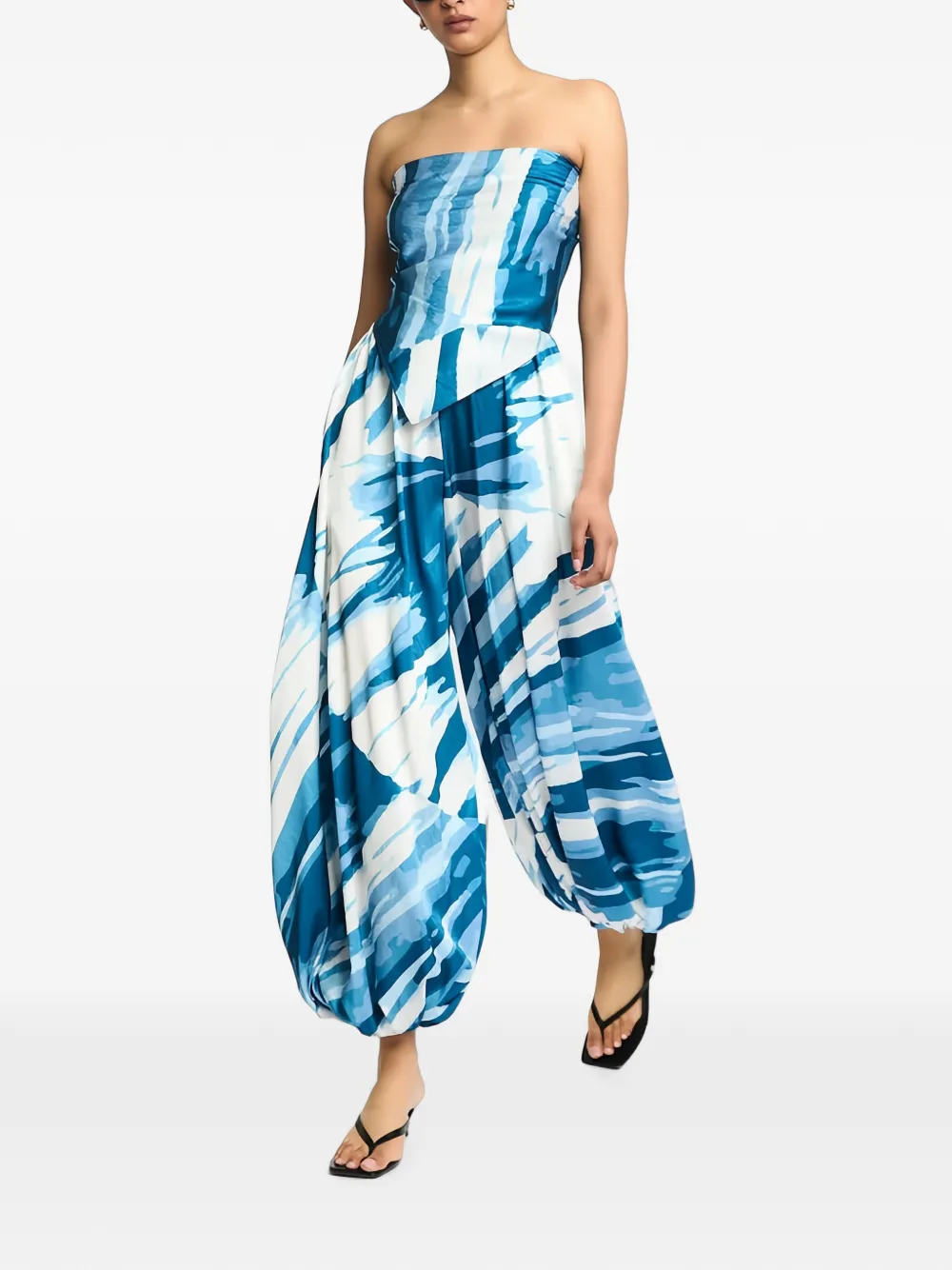 DIARRABLU Genie broek met ballonpijpen en grafische prints Blauw