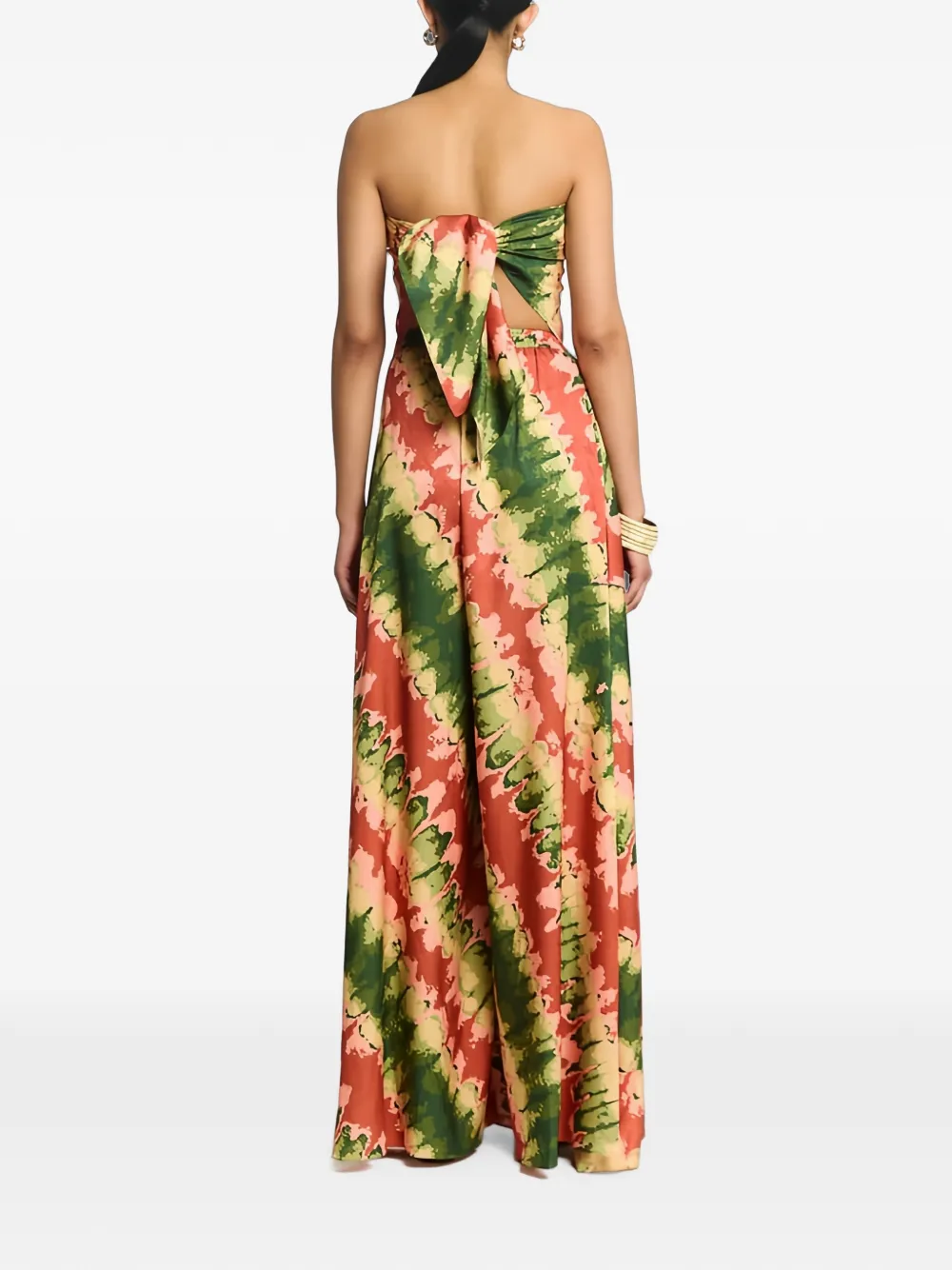 DIARRABLU Jant high-waist broek met abstracte print Oranje