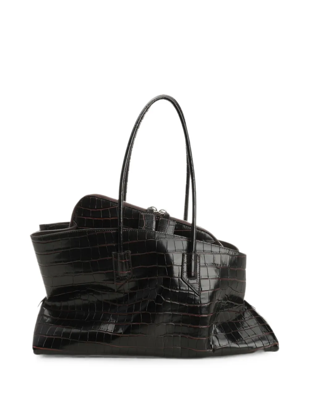 The Attico medium La Passeggiata shoulder bag - Marrone