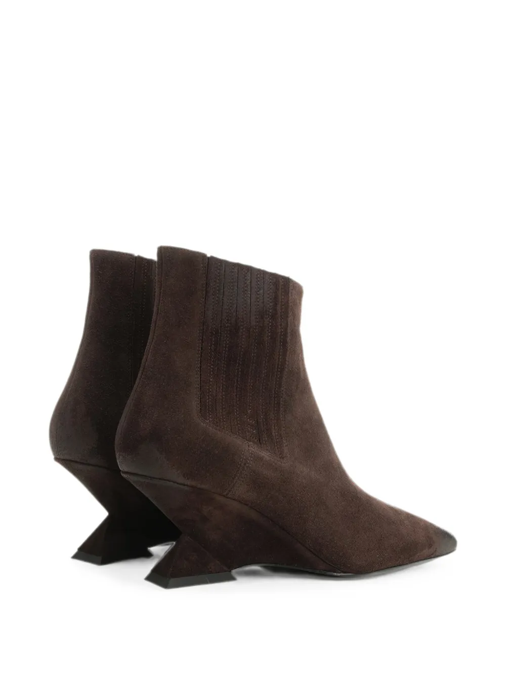 The Attico Cheope pointed-toe ankle boots Bruin