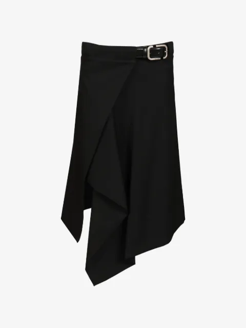 The Attico belted asymmetric skirt
