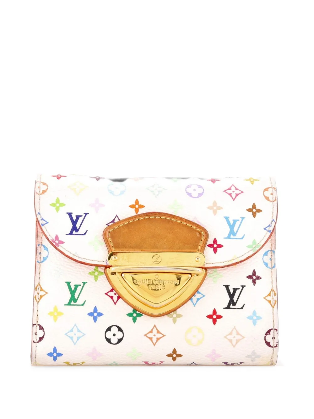 Louis Vuitton Pre-Owned Portafoglio Joey piccolo con monogramma multicolore - Bianco