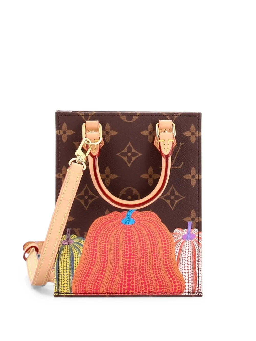 Louis Vuitton Pre-Owned Borsa a tracolla Petit Sac Plat Bag Yayoi Kusama - Marrone
