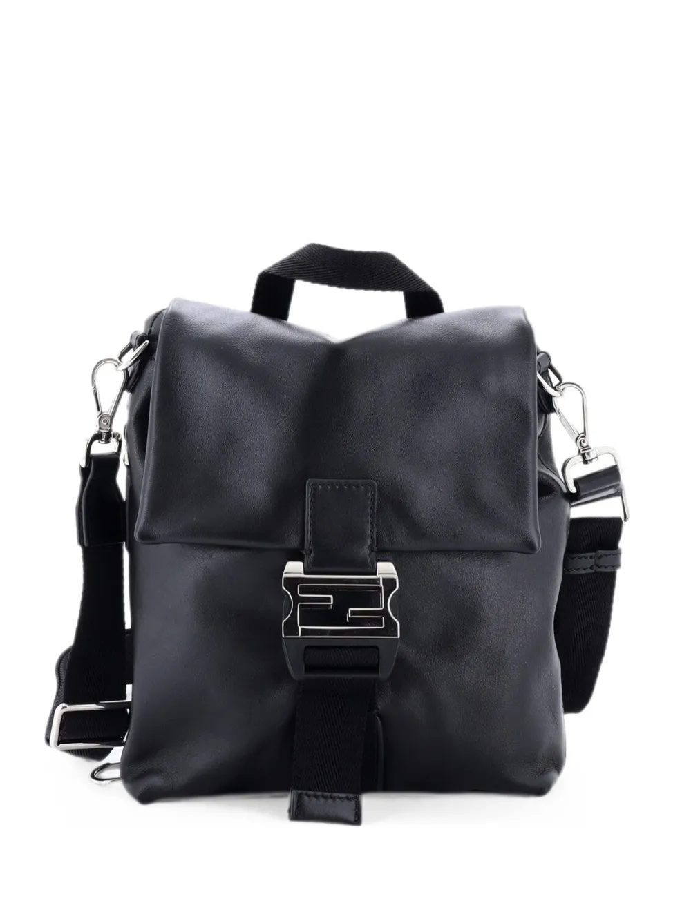Fendi Pre-Owned Borsa a tracolla Flux piccola in pelle - Nero