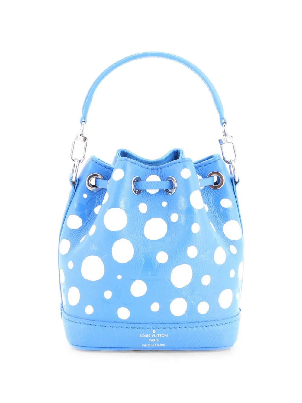  Louis Vuitton Pre-owned Neonoe Handbag Yayoi Kusama Infinity Dots Monogram Empreinte Giant Nano Bucket Bag - Bleu 