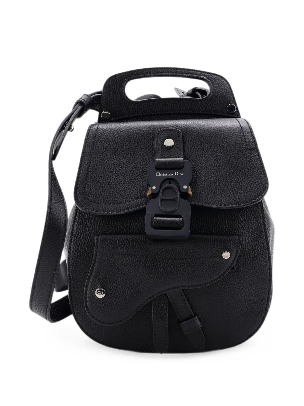 Christian Dior Pre-Owned Saddle Leather Mini backpack - Black