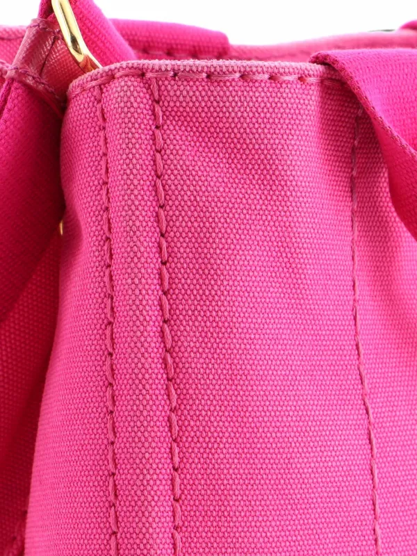 Prada Pre-Owned カナパ コンバーチブル キャンバス ミニ ハンドバッグ