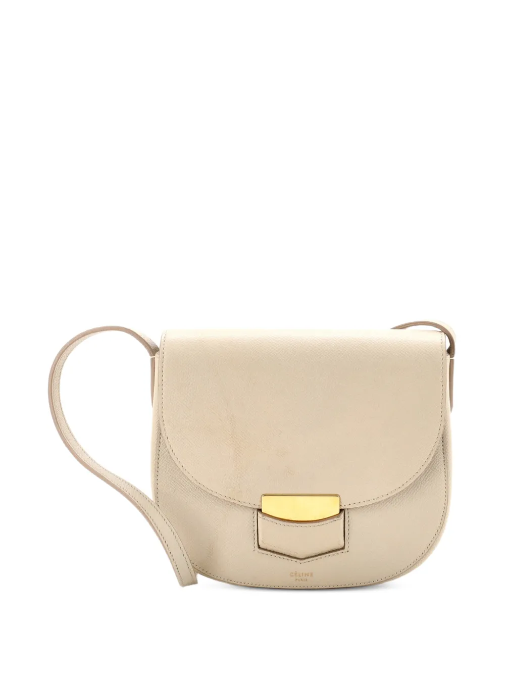Celine Pre-Owned Borsa a tracolla Trotteur piccola in pelle martellata - Toni neutri