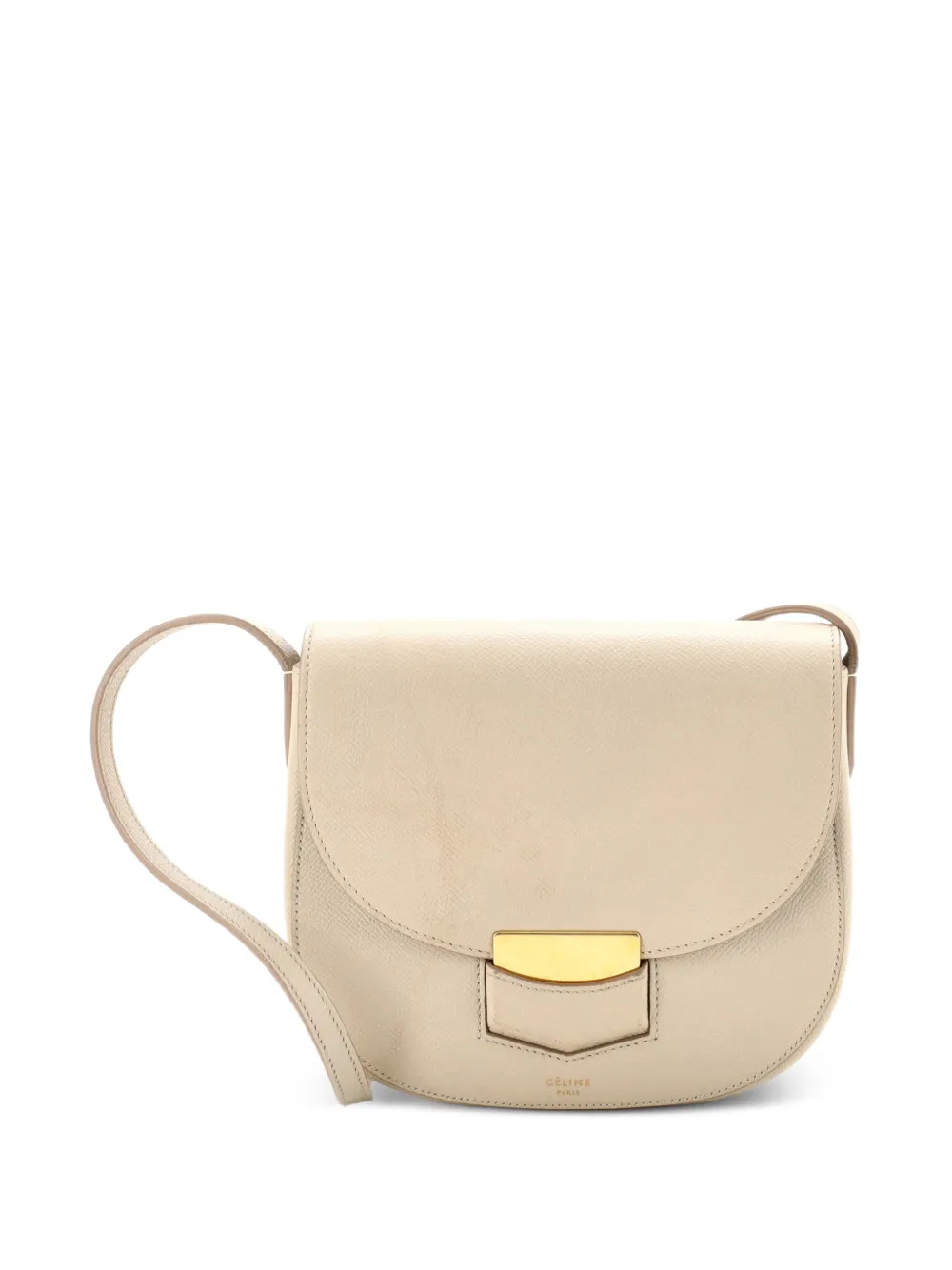 Celine Pre-Owned Trotteur Grainy Leather Small crossbody bag - Neutrals