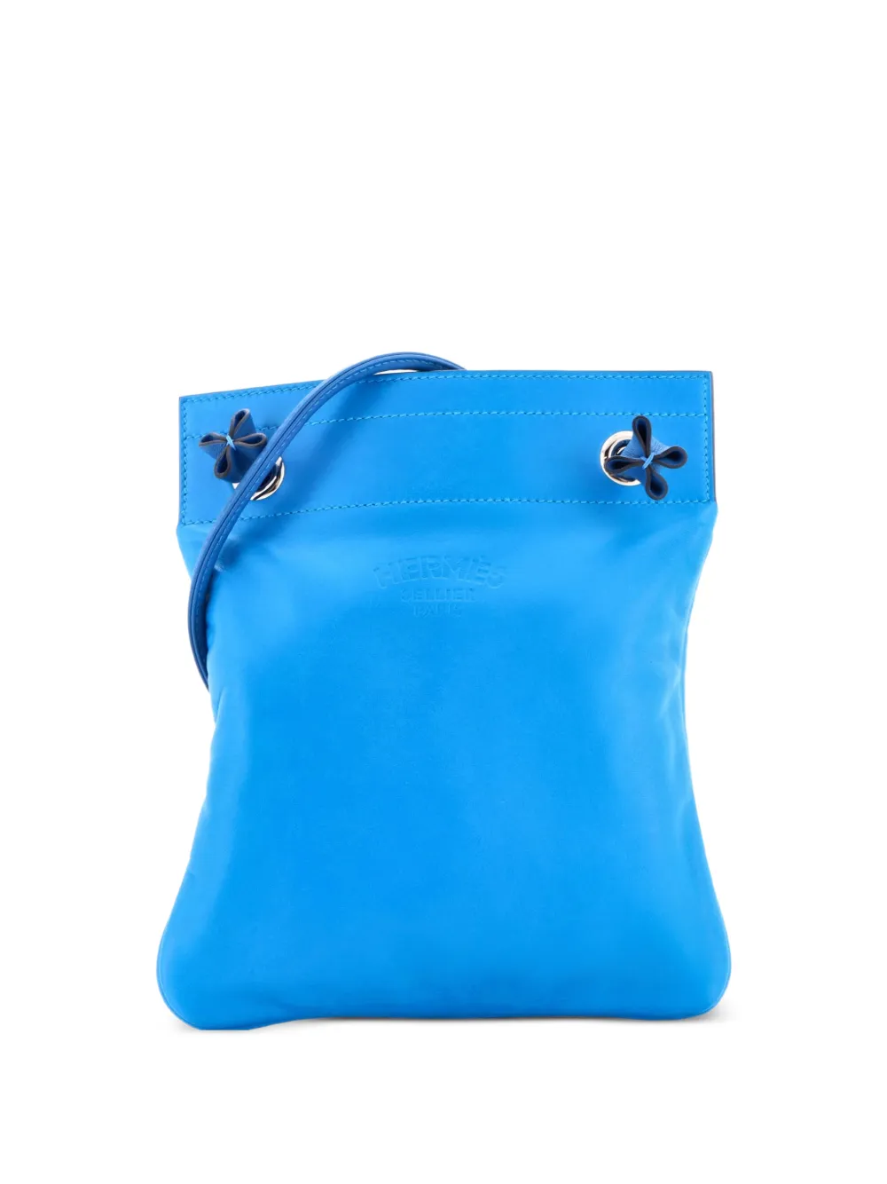 Hermès Pre-Owned Borsa a tracolla Aline mini in pelle di agnello Milo e pelle Swift - Blu
