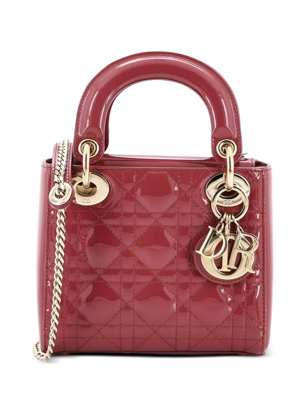 Christian Dior Pre-Owned Lady Dior Cannage Mini-Tasche - Rosa