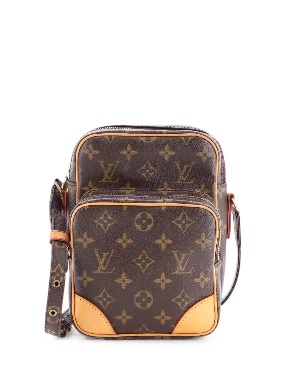 Louis Vuitton Pre-Owned Borsa a tracolla Amazone in tela con monogramma - Marrone