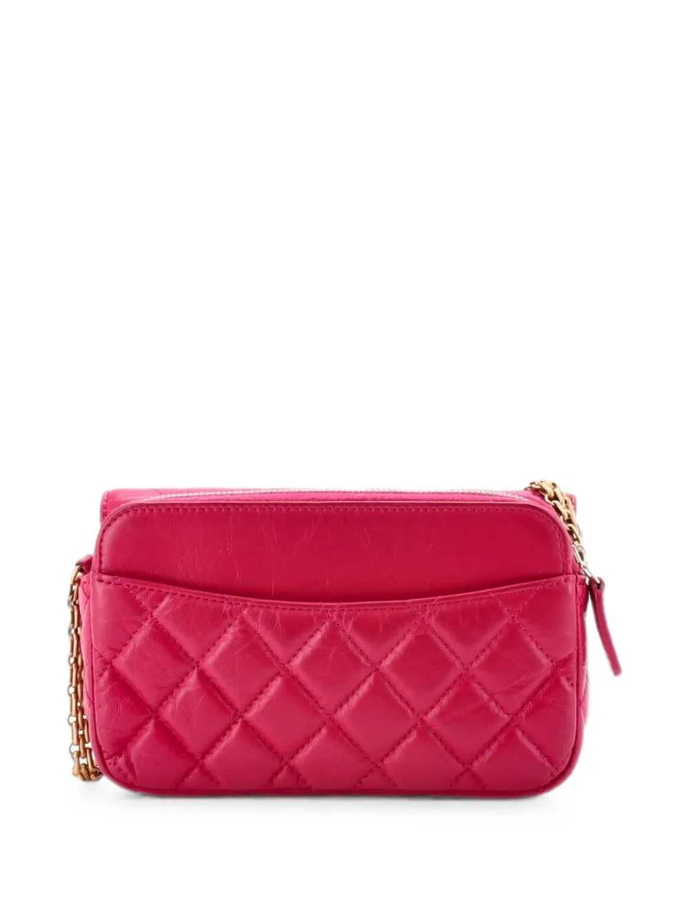  Chanel Pre-owned Bolso De Hombro Reissue 2.55 Flap Acolchado De Piel De Becerro Envejecida Con Cadena - Rosa 