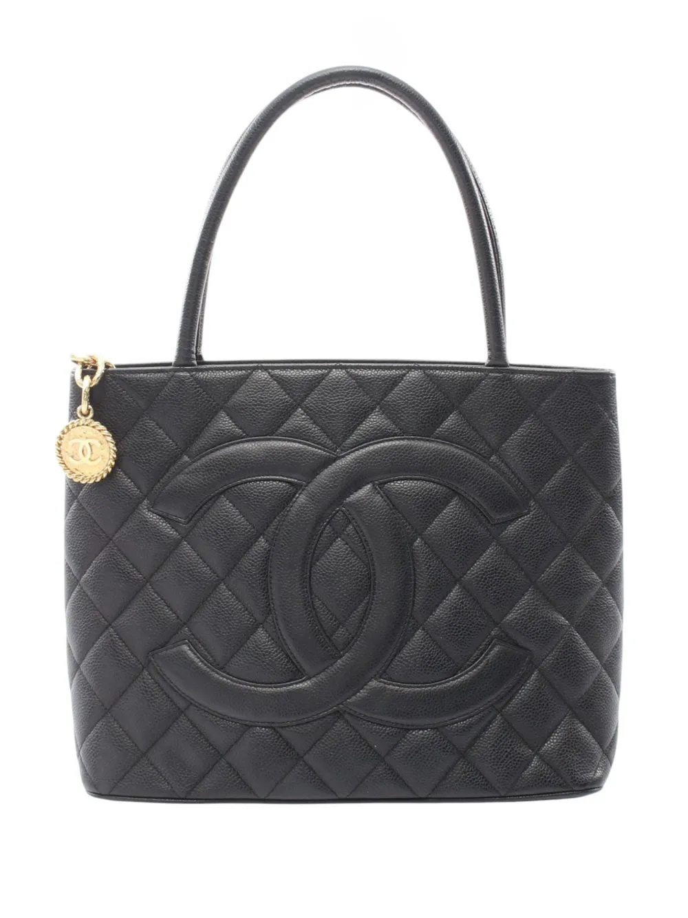 CHANEL Pre-Owned Borsa tote Medallion in pelle Caviar 2006-20068 - Nero