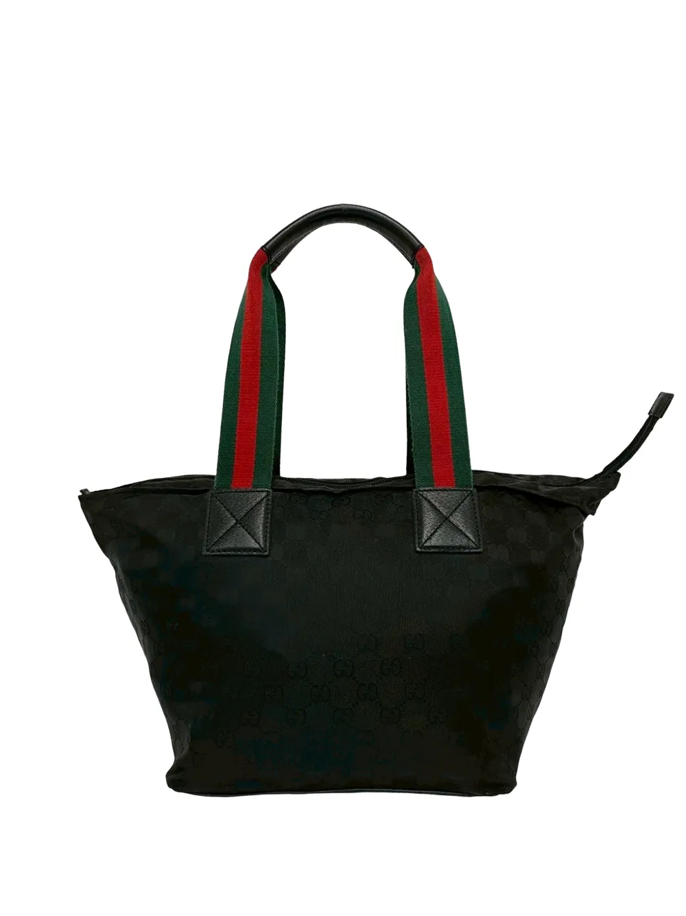 Gucci Pre-Owned Borsa tote in tela GG con decorazione Web 2000-2015 - Nero