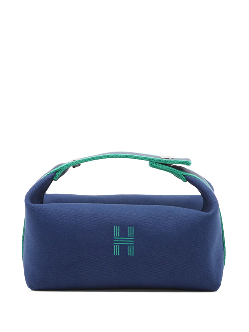 Hermès Pre-Owned Trousse Bride A Brac Case piccola in tela Toile 2010-2026 - Blu