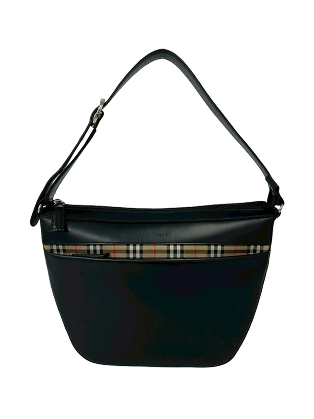 Burberry Pre-Owned 2000-2017 House Check Canvas-Schultertasche - Schwarz