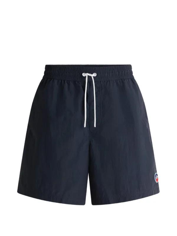 Fusalp Halfi Logo-patch Drawstring Swim Shorts in Blue